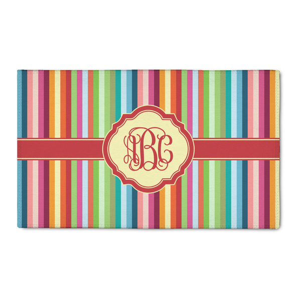 Custom Retro Vertical Stripes 3' x 5' Patio Rug (Personalized)