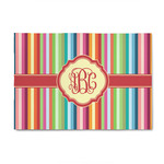 Retro Vertical Stripes 4' x 6' Indoor Area Rug (Personalized)