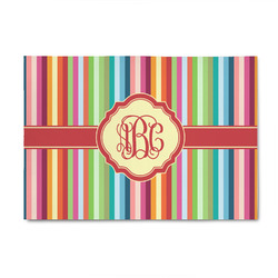 Retro Vertical Stripes 4' x 6' Indoor Area Rug (Personalized)