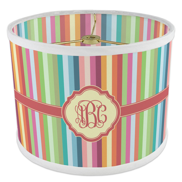 Retro Vertical Stripes 8" Drum Lampshade - ANGLE Poly-Film