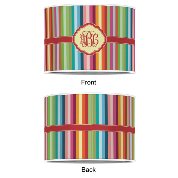 Retro Vertical Stripes 8" Drum Lampshade - APPROVAL (Poly Film)