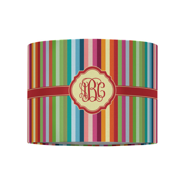 Retro Vertical Stripes 8" Drum Lampshade - FRONT (Fabric)