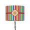 Retro Vertical Stripes 8" Drum Lampshade - ON STAND (Fabric)