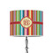 Retro Vertical Stripes 8" Drum Lampshade - ON STAND (Poly Film)