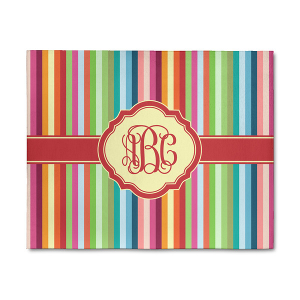 Custom Retro Vertical Stripes 8' x 10' Indoor Area Rug (Personalized)