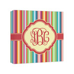 Retro Vertical Stripes Canvas Print - 8x8 (Personalized)