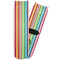 Retro Vertical Stripes Adult Crew Socks - Single Pair - Front and Back