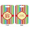 Retro Vertical Stripes Aluminum Luggage Tag (Front + Back)