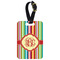Retro Vertical Stripes Aluminum Luggage Tag (Personalized)