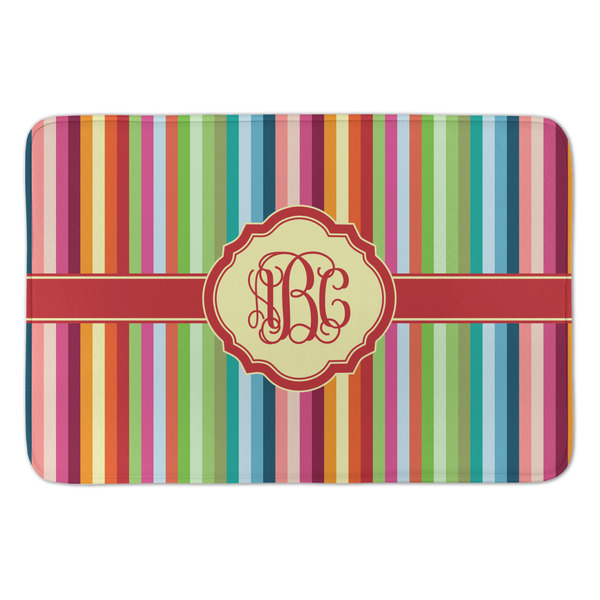 Custom Retro Vertical Stripes Anti-Fatigue Kitchen Mat (Personalized)