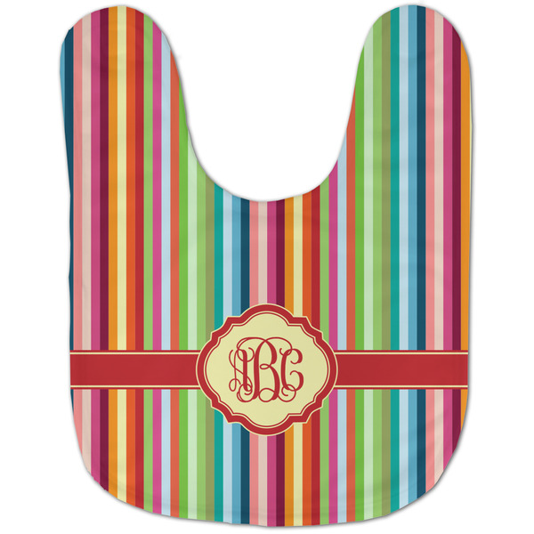 Retro Vertical Stripes Baby Bib - AFT flat
