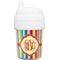 Retro Vertical Stripes Baby Sippy Cup (Personalized)