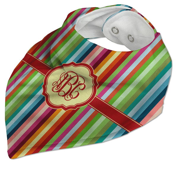 Retro Vertical Stripes Bandana Closed