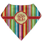 Retro Vertical Stripes Bandana Bib (Personalized)