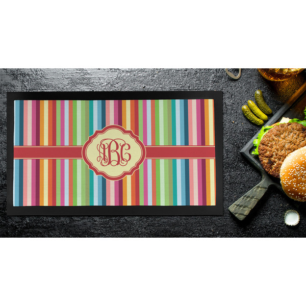 Retro Vertical Stripes Bar Mat - Small - LIFESTYLE
