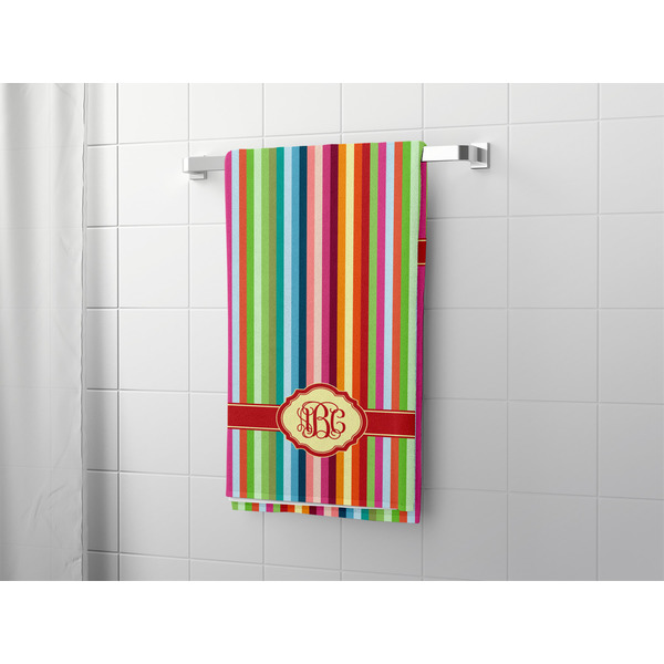 Retro Vertical Stripes Bath Towel - LIFESTYLE