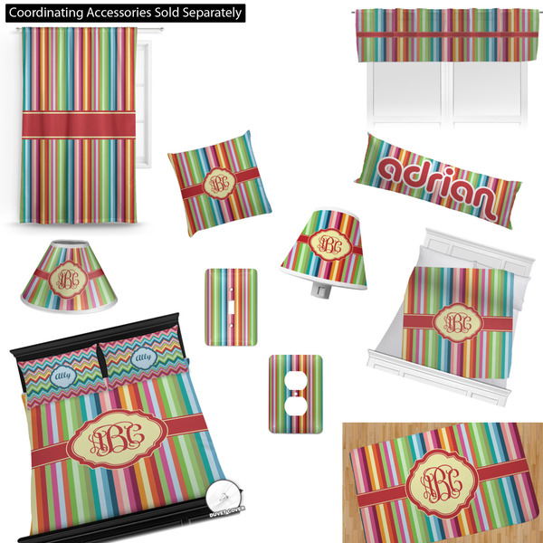 Retro Vertical Stripes Bedroom Decor & Accessories2
