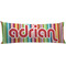 Retro Vertical Stripes Body Pillow Case (Personalized)