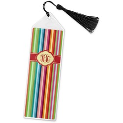 Retro Vertical Stripes Book Mark w/Tassel (Personalized)