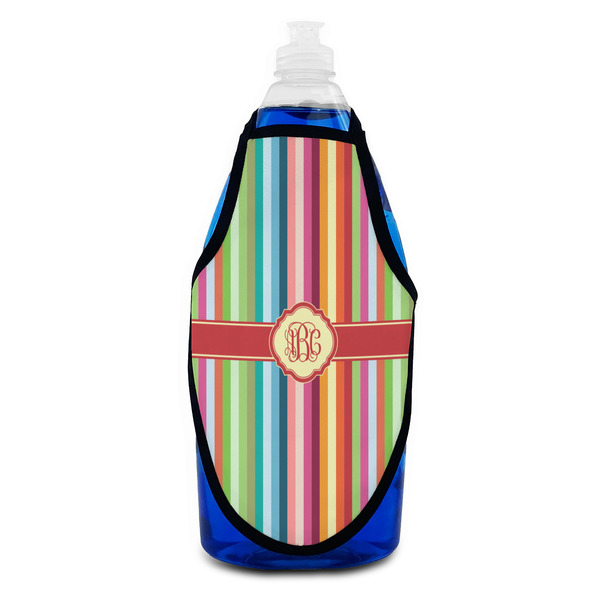 Retro Vertical Stripes Bottle Apron - Soap - FRONT