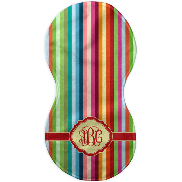 Retro Vertical Stripes Burp Peanut Shaped Flat