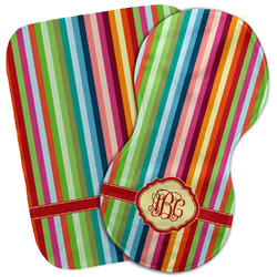 Retro Vertical Stripes Burp Cloth (Personalized)