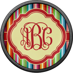 Retro Vertical Stripes Cabinet Knob (Black) (Personalized)