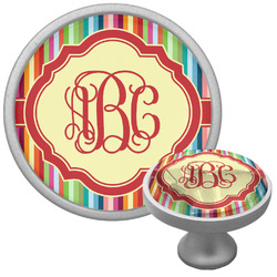 Retro Vertical Stripes Cabinet Knob (Personalized)