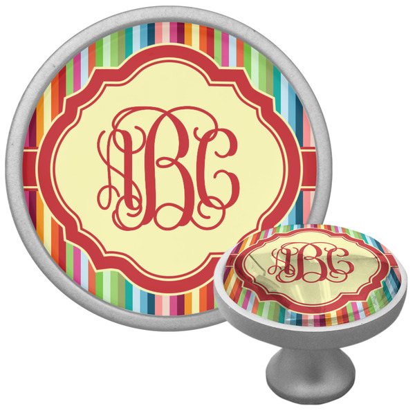 Custom Retro Vertical Stripes Cabinet Knob (Personalized)