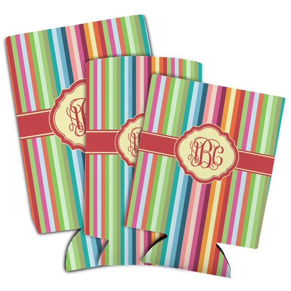 Retro Vertical Stripes Can Coolers - PARENT/MAIN