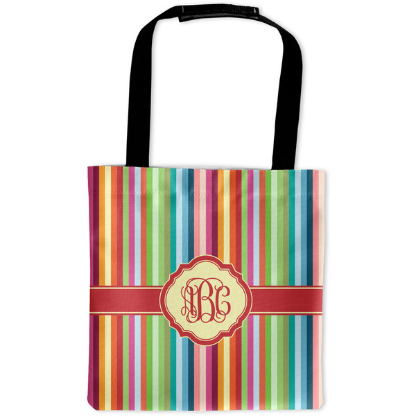 Custom Retro Vertical Stripes Auto Back Seat Organizer Bag (Personalized)