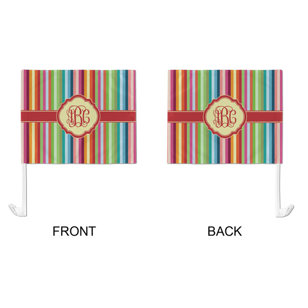 Retro Vertical Stripes Car Flag - Large - APPROVAL