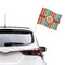 Retro Vertical Stripes Car Flag - Large - LIFESTYLE