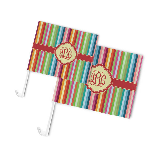 Retro Vertical Stripes Car Flags - PARENT MAIN (both sizes)