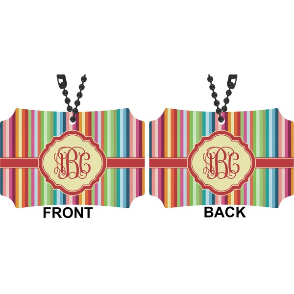 Retro Vertical Stripes Car Ornament - Berlin (Approval)