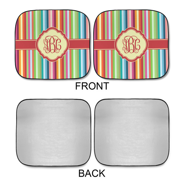 Retro Vertical Stripes Car Sun Shades - APPROVAL