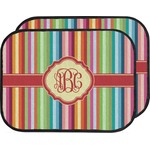 Retro Vertical Stripes Car Floor Mats (Back Seat) (Personalized)