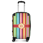 Retro Vertical Stripes Suitcase (Personalized)