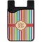 Retro Vertical Stripes Cell Phone Credit Card Holder