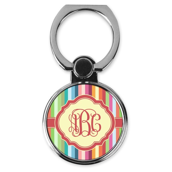 Custom Retro Vertical Stripes Cell Phone Ring Stand & Holder (Personalized)