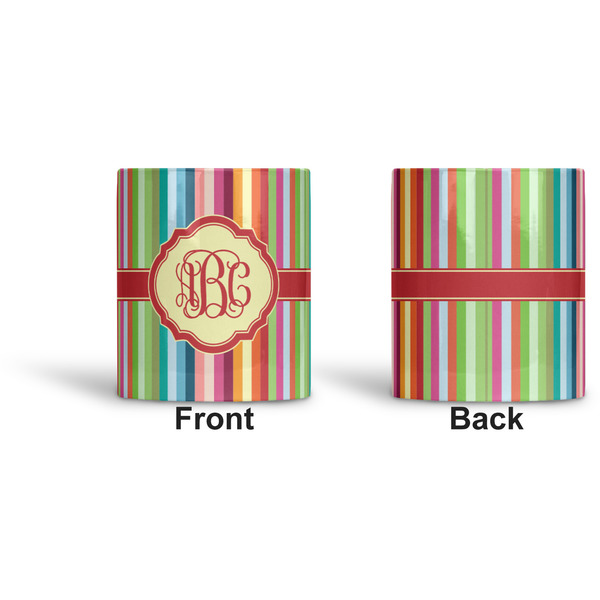 Retro Vertical Stripes Ceramic Pen Holder - Apvl