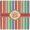 Retro Vertical Stripes Ceramic Tile Hot Pad (Personalized)
