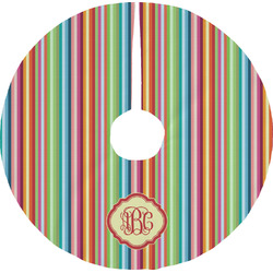 Retro Vertical Stripes Tree Skirt (Personalized)