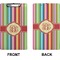 Retro Vertical Stripes Clipboard (Legal) (Front + Back)