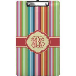 Retro Vertical Stripes Clipboard (Legal Size) (Personalized)