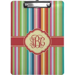 Retro Vertical Stripes Clipboard (Personalized)