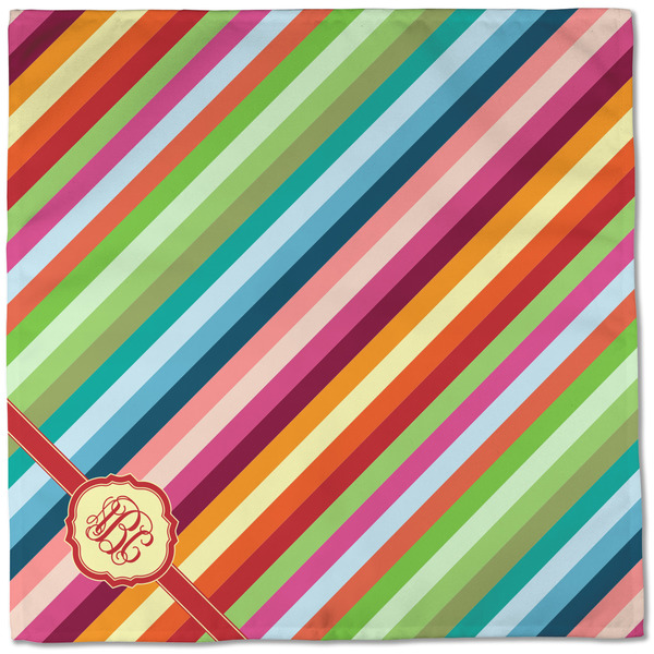 Retro Vertical Stripes Cloth Napkins - Personalized Dinner (Full Open)