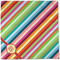 Retro Vertical Stripes Cloth Napkins - Personalized Dinner (Full Open)