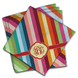 Retro Vertical Stripes Cloth Napkins (Set of 4) (Personalized)