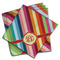 Retro Vertical Stripes Cloth Napkins (Set of 4) (Personalized)